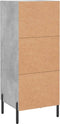 vidaXL - Dressoir - 34,5x34x90 - cm - bewerkt - hout - betongrijs