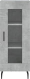 vidaXL - Dressoir - 34,5x34x90 - cm - bewerkt - hout - betongrijs