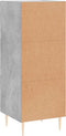 vidaXL - Dressoir - 34,5x34x90 - cm - bewerkt - hout - betongrijs