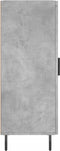 vidaXL - Dressoir - 34,5x34x90 - cm - bewerkt - hout - betongrijs
