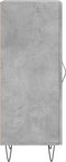 vidaXL - Dressoir - 34,5x34x90 - cm - bewerkt - hout - betongrijs