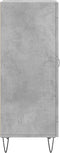 vidaXL - Dressoir - 34,5x34x90 - cm - bewerkt - hout - betongrijs