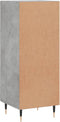 vidaXL - Dressoir - 34,5x34x90 - cm - bewerkt - hout - betongrijs