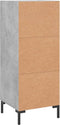 vidaXL - Dressoir - 34,5x34x90 - cm - bewerkt - hout - betongrijs