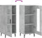 vidaXL - Dressoir - 34,5x34x90 - cm - bewerkt - hout - betongrijs