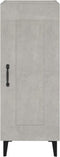 vidaXL - Dressoir - 34,5x34x90 - cm - bewerkt - hout - betongrijs