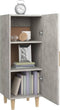 vidaXL - Dressoir - 34,5x34x90 - cm - bewerkt - hout - betongrijs