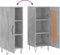 vidaXL - Dressoir - 34,5x34x90 - cm - bewerkt - hout - betongrijs