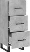 vidaXL - Dressoir - 34,5x34x90 - cm - bewerkt - hout - betongrijs