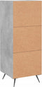 vidaXL - Dressoir - 34,5x34x90 - cm - bewerkt - hout - betongrijs