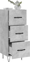vidaXL - Dressoir - 34,5x34x90 - cm - bewerkt - hout - betongrijs