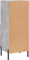 vidaXL - Dressoir - 34,5x34x90 - cm - bewerkt - hout - betongrijs