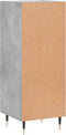 vidaXL - Dressoir - 34,5x34x90 - cm - bewerkt - hout - betongrijs