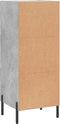 vidaXL - Dressoir - 34,5x34x90 - cm - bewerkt - hout - betongrijs