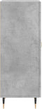 vidaXL - Dressoir - 34,5x34x90 - cm - bewerkt - hout - betongrijs