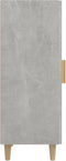vidaXL - Dressoir - 34,5x34x90 - cm - bewerkt - hout - betongrijs