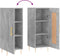 vidaXL - Dressoir - 34,5x34x90 - cm - bewerkt - hout - betongrijs