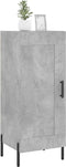 vidaXL - Dressoir - 34,5x34x90 - cm - bewerkt - hout - betongrijs