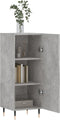 vidaXL - Dressoir - 34,5x34x90 - cm - bewerkt - hout - betongrijs