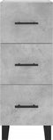 vidaXL - Dressoir - 34,5x34x90 - cm - bewerkt - hout - betongrijs