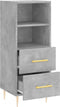 vidaXL - Dressoir - 34,5x34x90 - cm - bewerkt - hout - betongrijs