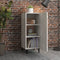 vidaXL - Dressoir - 34,5x34x90 - cm - bewerkt - hout - betongrijs