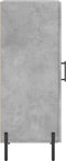 vidaXL - Dressoir - 34,5x34x90 - cm - bewerkt - hout - betongrijs