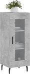 vidaXL - Dressoir - 34,5x34x90 - cm - bewerkt - hout - betongrijs