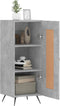 vidaXL - Dressoir - 34,5x34x90 - cm - bewerkt - hout - betongrijs