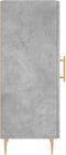 vidaXL - Dressoir - 34,5x34x90 - cm - bewerkt - hout - betongrijs