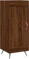 vidaXL - Dressoir - 34,5x34x90 - cm - bewerkt - hout - bruin - eikenkleur
