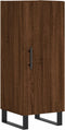 vidaXL - Dressoir - 34,5x34x90 - cm - bewerkt - hout - bruin - eikenkleur