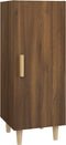 vidaXL - Dressoir - 34,5x34x90 - cm - bewerkt - hout - bruin - eikenkleur