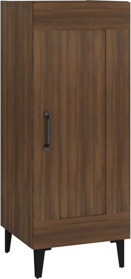 vidaXL - Dressoir - 34,5x34x90 - cm - bewerkt - hout - bruin - eikenkleur