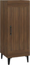 vidaXL - Dressoir - 34,5x34x90 - cm - bewerkt - hout - bruin - eikenkleur