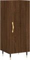 vidaXL - Dressoir - 34,5x34x90 - cm - bewerkt - hout - bruin - eikenkleur