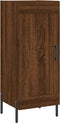 vidaXL - Dressoir - 34,5x34x90 - cm - bewerkt - hout - bruin - eikenkleur