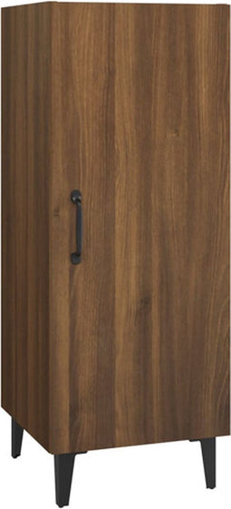 vidaXL - Dressoir - 34,5x34x90 - cm - bewerkt - hout - bruin - eikenkleur