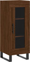 vidaXL - Dressoir - 34,5x34x90 - cm - bewerkt - hout - bruin - eikenkleur