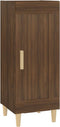 vidaXL - Dressoir - 34,5x34x90 - cm - bewerkt - hout - bruin - eikenkleur