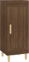 vidaXL - Dressoir - 34,5x34x90 - cm - bewerkt - hout - bruin - eikenkleur