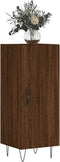 vidaXL - Dressoir - 34,5x34x90 - cm - bewerkt - hout - bruin - eikenkleur