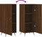 vidaXL - Dressoir - 34,5x34x90 - cm - bewerkt - hout - bruin - eikenkleur