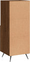 vidaXL - Dressoir - 34,5x34x90 - cm - bewerkt - hout - bruin - eikenkleur