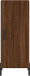 vidaXL - Dressoir - 34,5x34x90 - cm - bewerkt - hout - bruin - eikenkleur