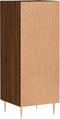 vidaXL - Dressoir - 34,5x34x90 - cm - bewerkt - hout - bruin - eikenkleur