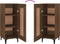 vidaXL - Dressoir - 34,5x34x90 - cm - bewerkt - hout - bruin - eikenkleur