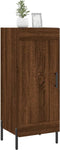 vidaXL - Dressoir - 34,5x34x90 - cm - bewerkt - hout - bruin - eikenkleur