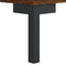 vidaXL - Dressoir - 34,5x34x90 - cm - bewerkt - hout - bruin - eikenkleur