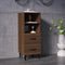 vidaXL - Dressoir - 34,5x34x90 - cm - bewerkt - hout - bruin - eikenkleur